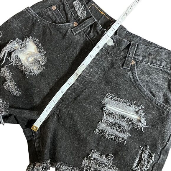 Levi’s vintage Jean shorts cut off black Orange tag size 7 - Picture 13 of 15